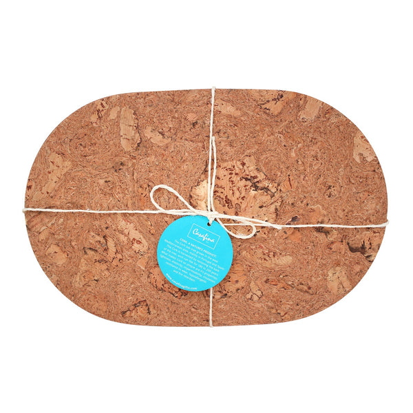 Cork Oval Place Mats x 4 *CLEARANCE*