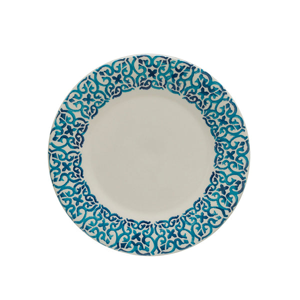 Piastrella Plate | White & Blue