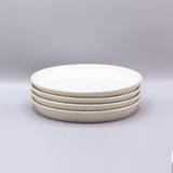 Notos Dune Path Salad Plate | White & Beige Sand | 200mm