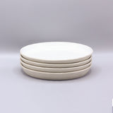 Notos Dune Path Salad Plate | White & Beige Sand | 150mm