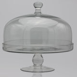 Simplicity Glass Cake Stand with Dome