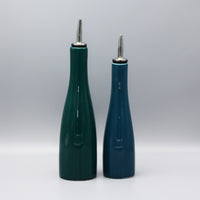 BIA Scoop! Oil & Vinegar Bottle Set With Pourer | Two Tone Teal