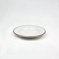 Beja Bread Plate | White & Red | 148mm *CLEARANCE*