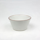 Beja Soup/Cereal Bowl | White & Red | 142mm *CLEARANCE*
