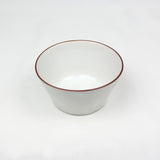 Beja Soup/Cereal Bowl | White & Red | 142mm *CLEARANCE*