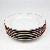 Beja Dinner Plate | White & Red | 282mm *CLEARANCE*