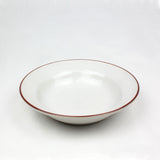 Beja Pasta Bowl | White & Red | 211mm *CLEARANCE*
