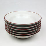 Beja Pasta Bowl | White & Red | 211mm *CLEARANCE*