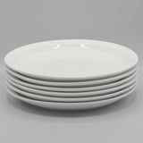 Durable Narrow Rim Plates | 240mm | Porcelain Dinner Plates | White | Crockery Direct | 24cm