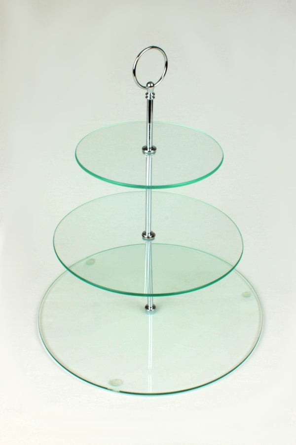 Three Tiered Cake Stand | Glass