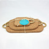 Cork Trivets with Rope Handles | Set of 3 *CLEARANCE*