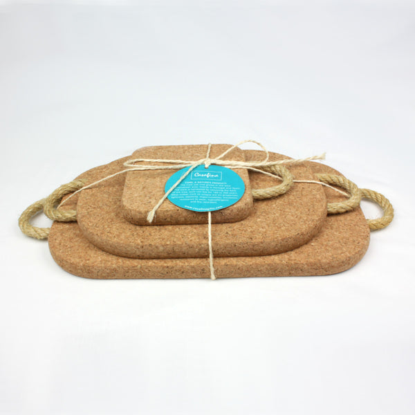 Cork Trivets with Rope Handles | Set of 3 *CLEARANCE*