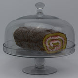 Simplicity Glass Cake Stand with Dome